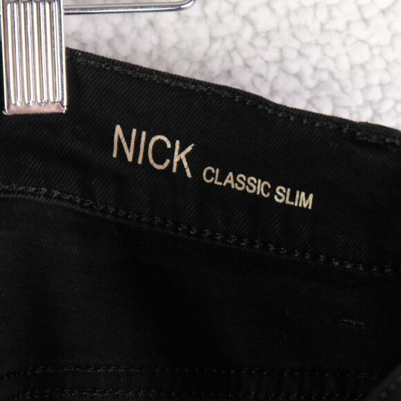 DL1961 Nick Jeans Mens 38 Black Classic Slim Fit Midnight Stretch Denim Pants - Picture 9 of 12